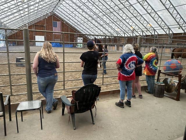 tn women gathered at veterans retreat