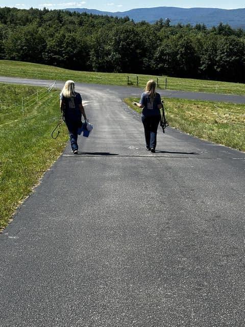 tn women walking in countryside