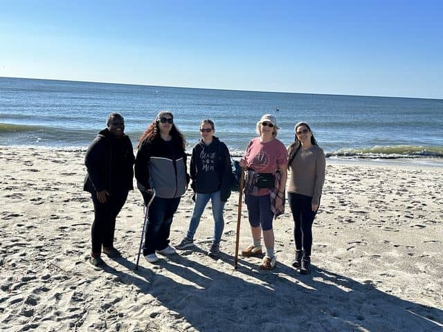 tn group at beach