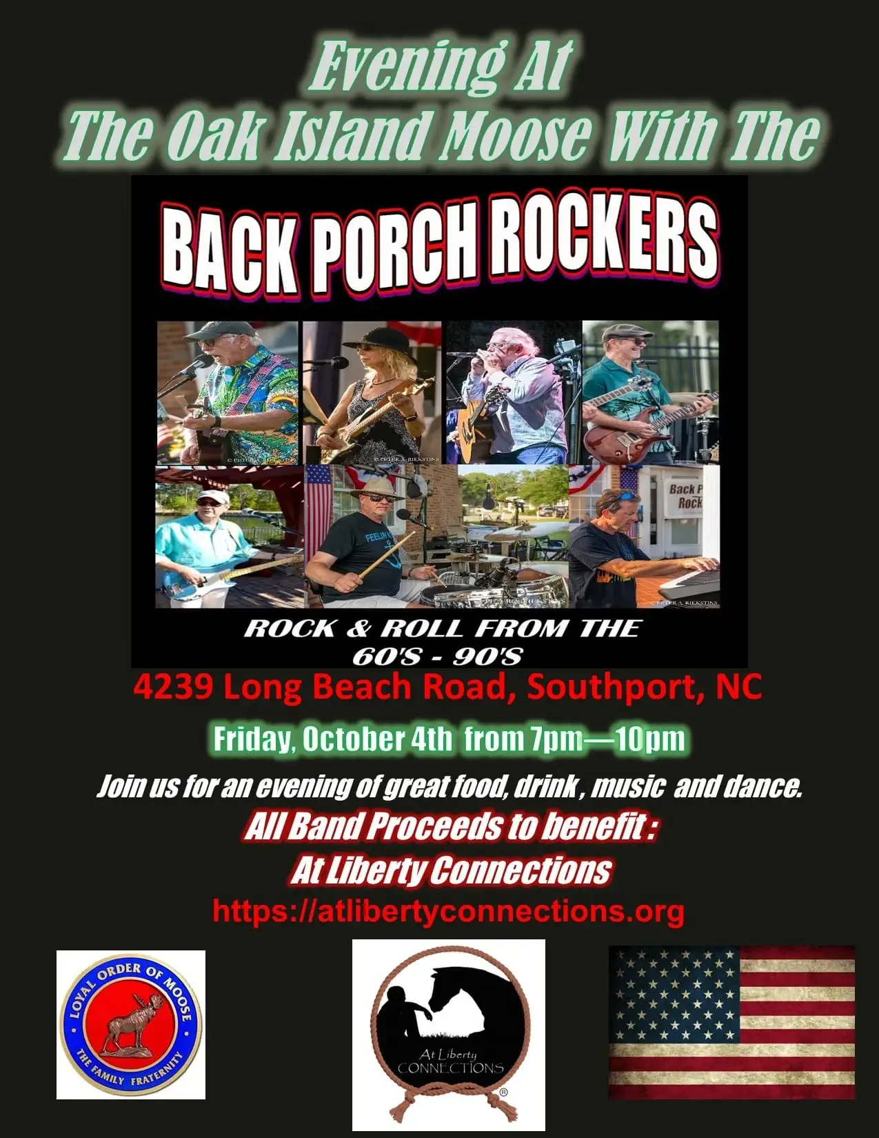 back porch rockers at Moose lodge