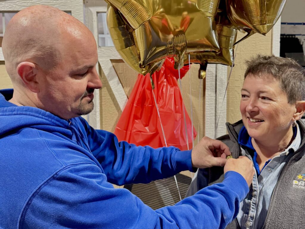 Bill Bolton Performs Pinning Ceremony with Anna LaRue